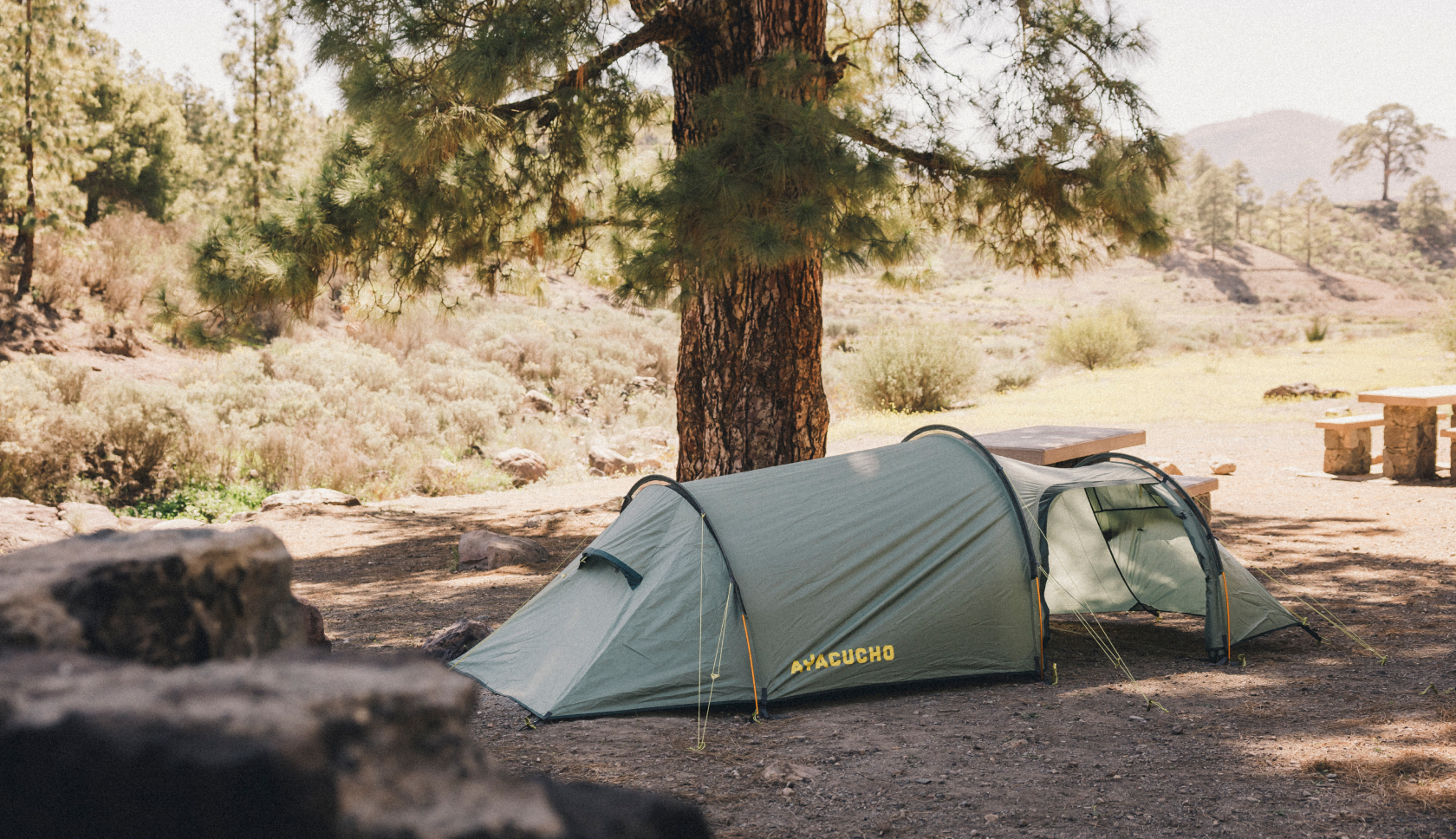 A shot of an Ayacucho tent