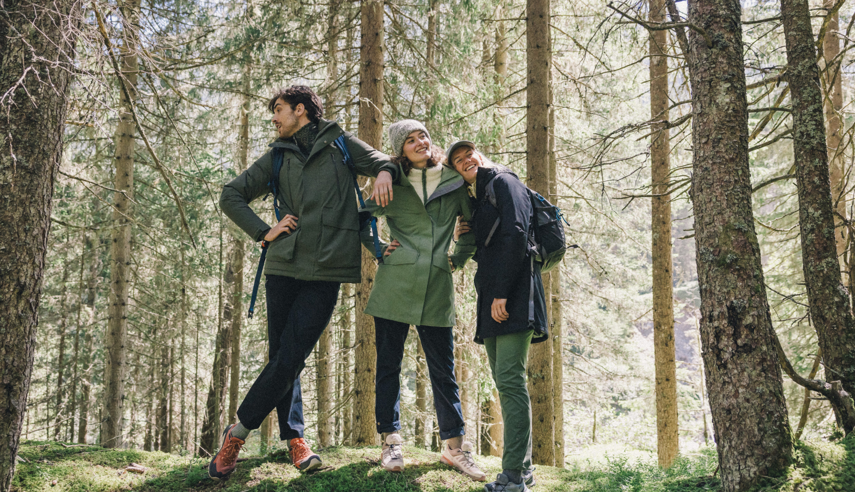 Friends in the forest wearing Ayacucho
