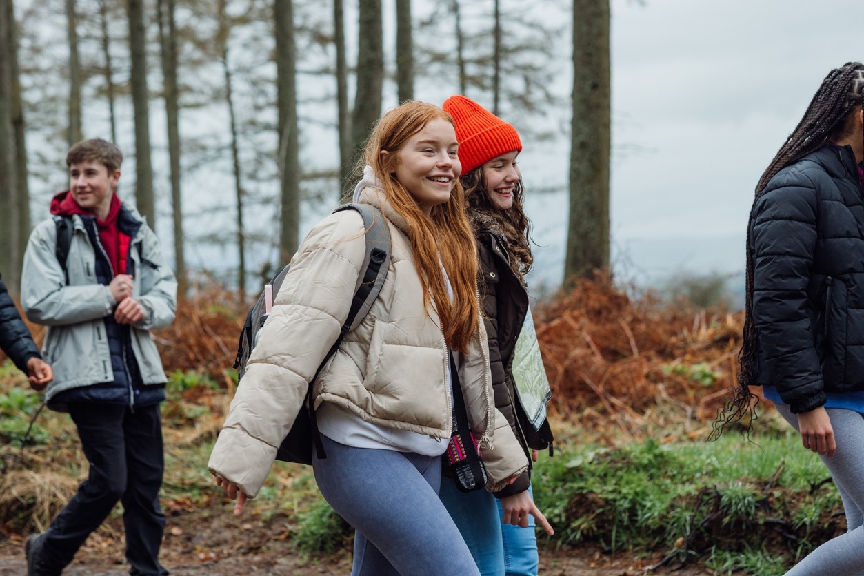 Young people during a youth expedition