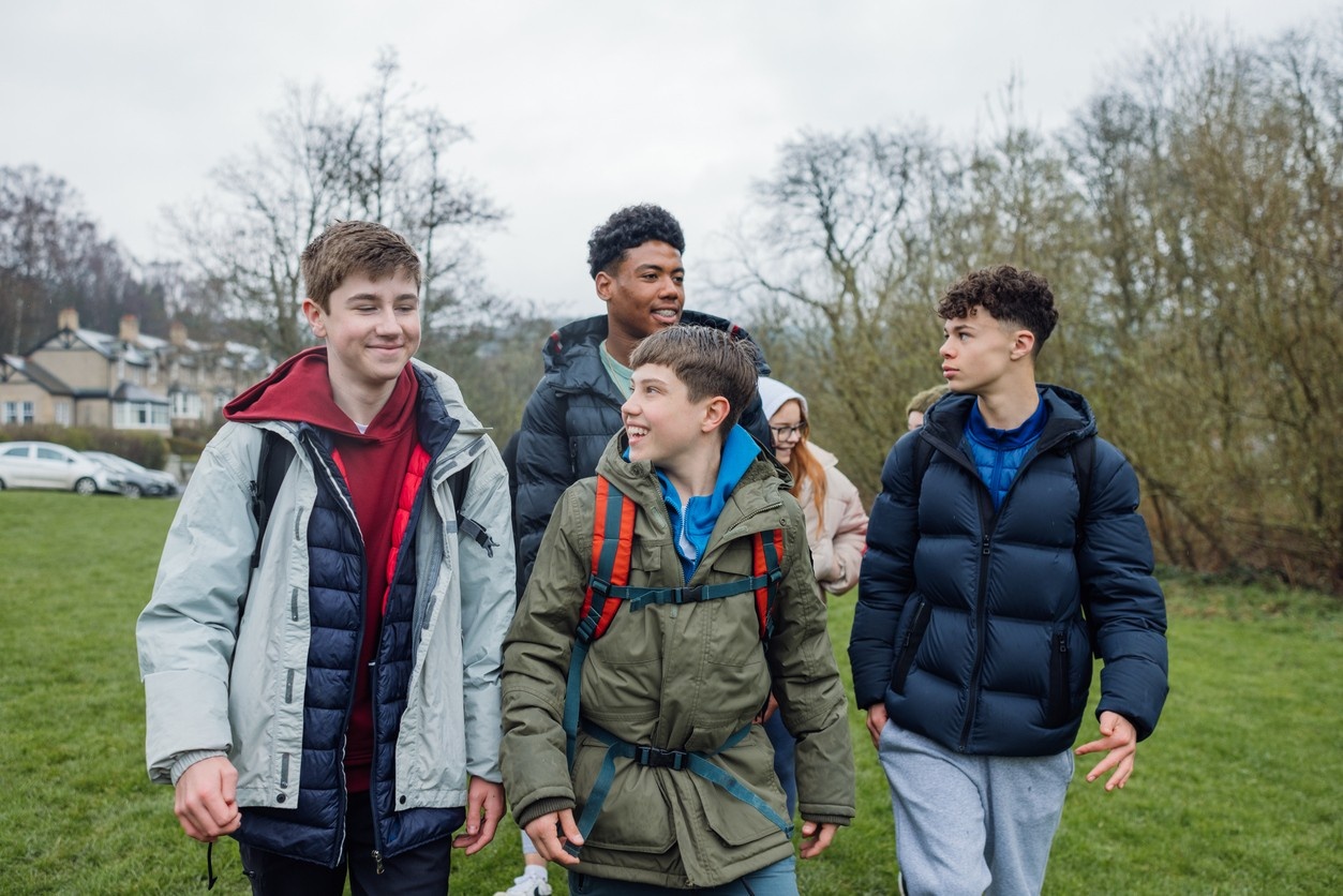 Young people during a youth expedition